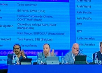 Chefe de máquinas brasileiro é eleito para o Comitê de Armazenamento e Logística da ITF